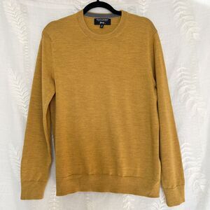 Banana Republic Baruffa Collab Mustard Yellow FrancoItalian Merino Wool Sweater